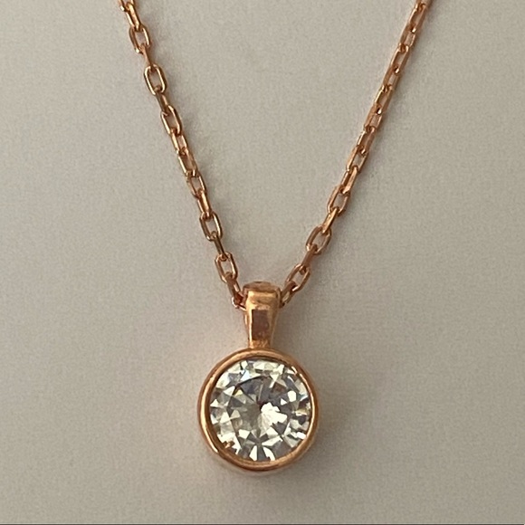925 Silver necklace casual fancy trend 14K rose gold plated - Picture 8 of 11